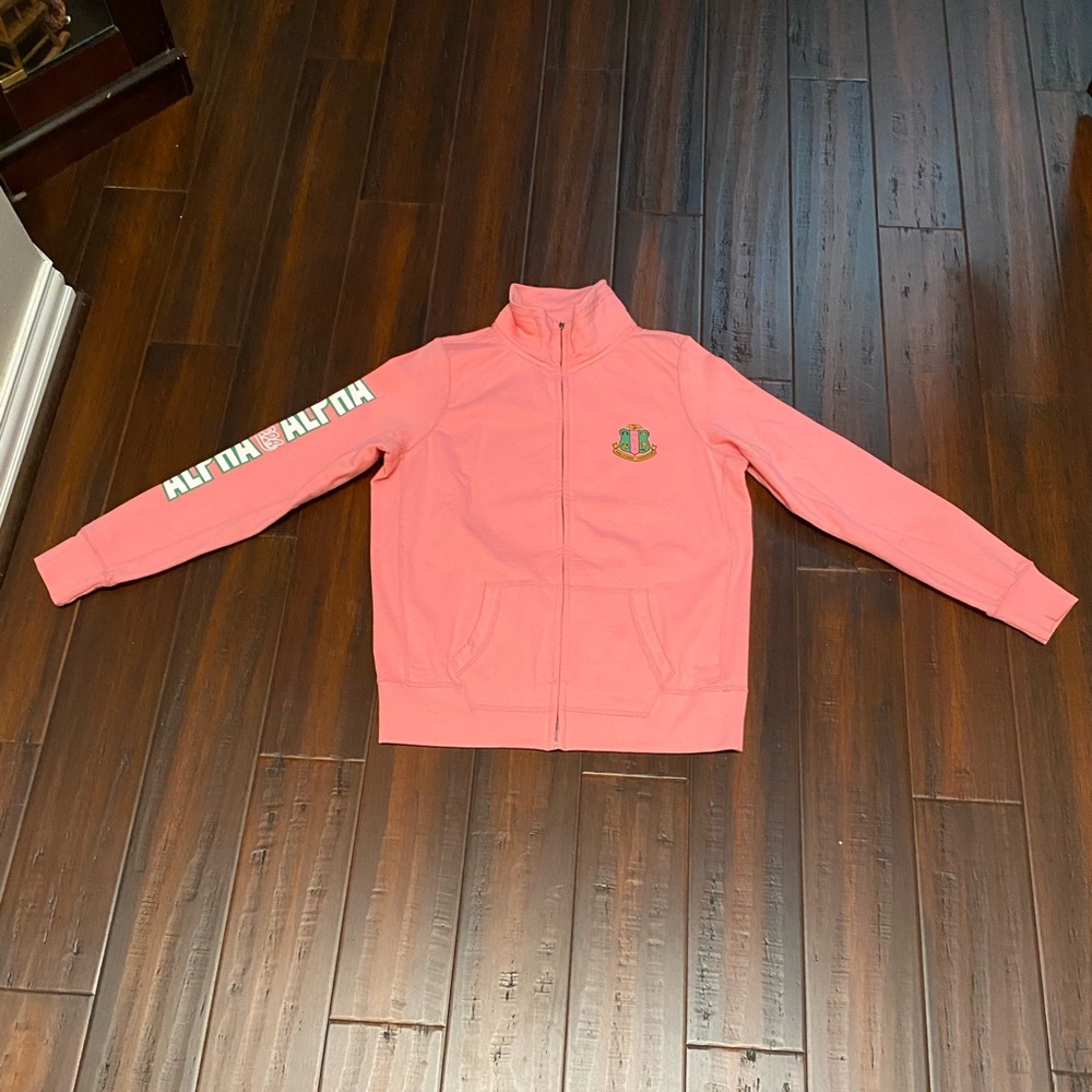 Pink AKA Full Zip Collared Lounge Jacket